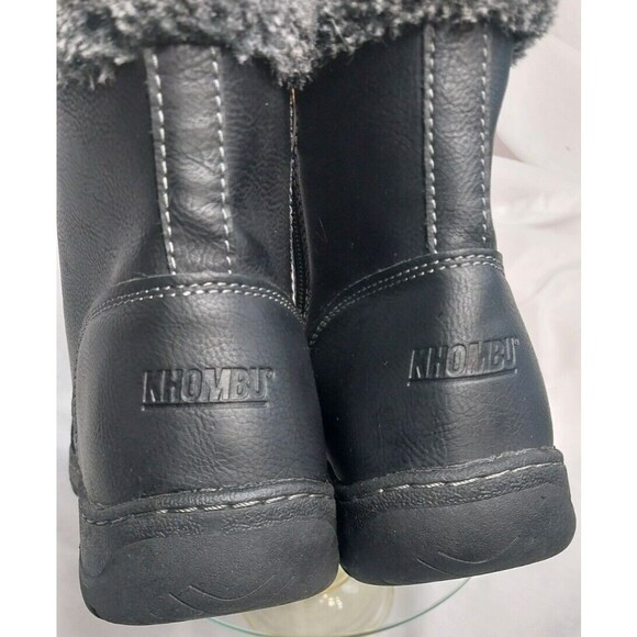 Khombu Addison Women's Black Memory Foam Water Repellent All-Weather Boot Size 9 - Picture 7 of 12